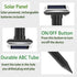 Solar Powered Ultrasonic Animal Repeller Outdoor Ground Stake Mole Possum Fox Cat Dog Deterrent for Garden Lawn Farm Yard