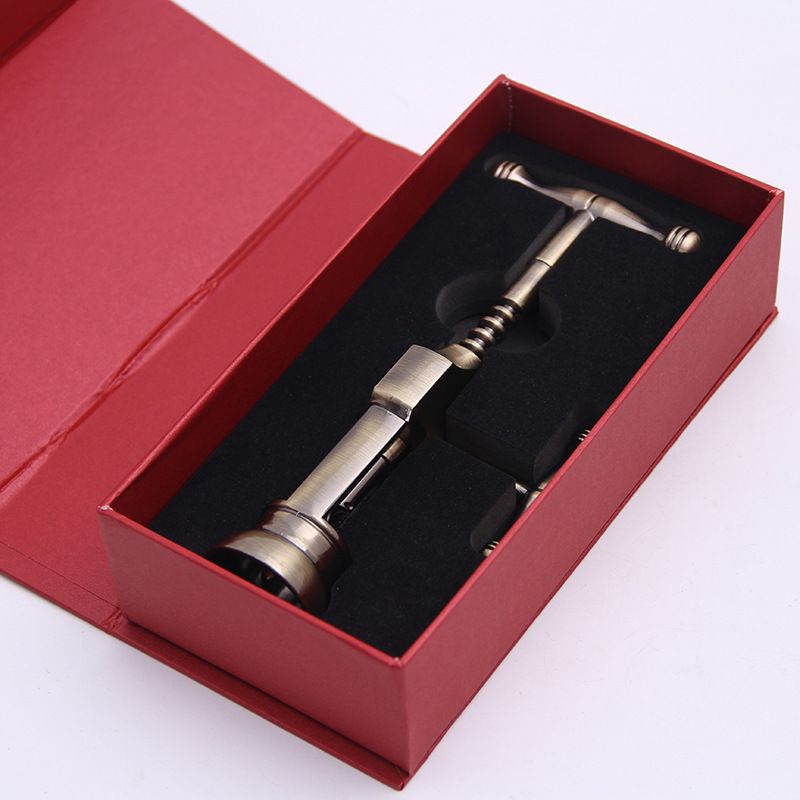 Vintage Double Handle Wing Corkscrew Wine Bottle Opener Heavy Duty Manual Cork Remover