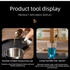 Complete Cocktail Shaker Bar Tool Kit 750ml, Home Bartender Mixology Set with Bamboo Storage Stand for Home Bar