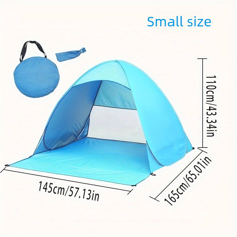 Instant Pop Up Beach Tent Quick Setup Sun Shelter Portable UV Protection Outdoor Camping Tent for 2-3 Person-145*165*110cm