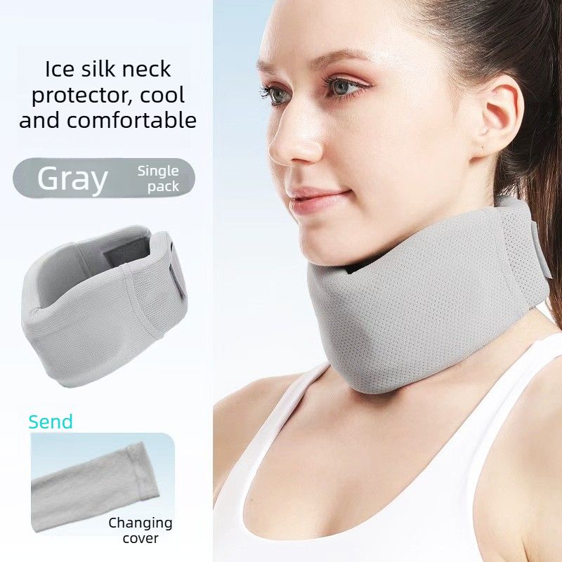 Neck Brace, Cervical Collar - Grey, Size M (for under 140 lbs)