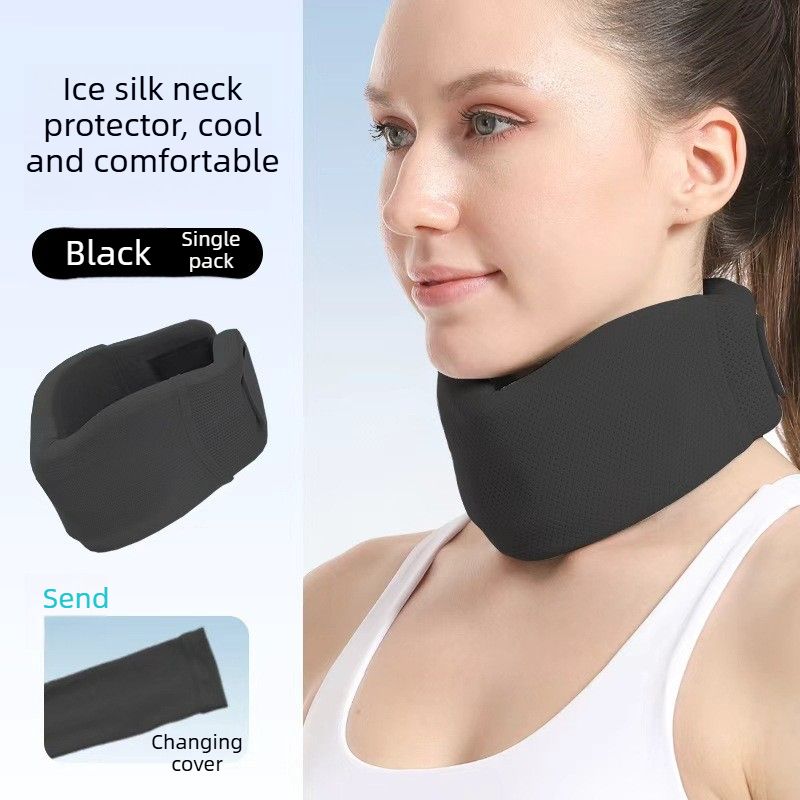 Neck Brace, Cervical Collar - black, Size L (for over 140 lbs)