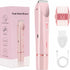 Women Electric Shaver for Hair Removal, Rechargeable Waterproof 2‑in‑1 Double‑Sided Razor, Wet & Dry Use Portable Body Hair Trimmer for Legs Armpits Bikini