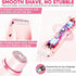 Women Electric Shaver for Hair Removal, Rechargeable Waterproof 2‑in‑1 Double‑Sided Razor, Wet & Dry Use Portable Body Hair Trimmer for Legs Armpits Bikini