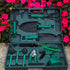 Potted Plant Pruning Shovel Kit Garden Planting Weeding Set Bonsai Trimming Garden Tools Green 10 PCS