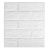 3D Wallpaper Self Adhesive Waterproof Cuttable Odorless Faux Brick Wall Panel for Living Room Bedroom White 10pcs