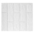 3D Wallpaper Self Adhesive Waterproof Cuttable Odorless Faux Brick Wall Panel for Living Room Bedroom White 10pcs