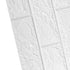 3D Wallpaper Self Adhesive Waterproof Cuttable Odorless Faux Brick Wall Panel for Living Room Bedroom White 10pcs