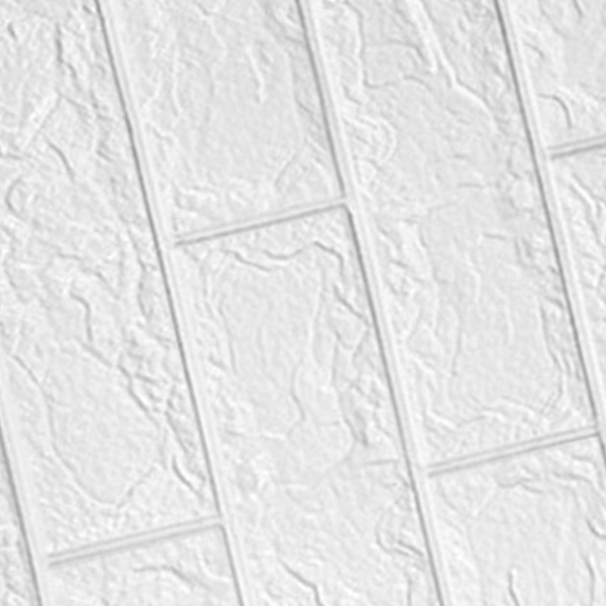 3D Wallpaper Self Adhesive Waterproof Cuttable Odorless Faux Brick Wall Panel for Living Room Bedroom White 10pcs