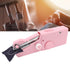 Handheld Sewing Machine Smoothing Stitching Portable Electric Sewing Tool for Home Travel Pink