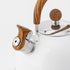 Whistle Kettle Stovetop Stainless Steel Foldable Handle Kitchen Supplies 2.5L White