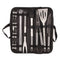 20pcs Barbecue Utensils Food Grade Stainless Steel Skewer Fork Knife BBQ Tool Set for Camping Hiking