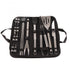 20pcs Barbecue Utensils Food Grade Stainless Steel Skewer Fork Knife BBQ Tool Set for Camping Hiking