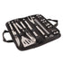 20pcs Barbecue Utensils Food Grade Stainless Steel Skewer Fork Knife BBQ Tool Set for Camping Hiking