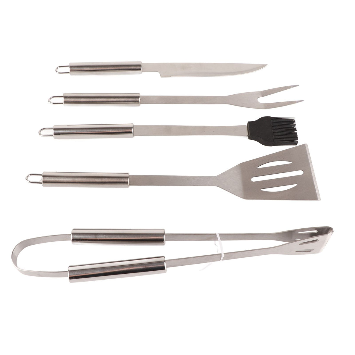 20pcs Barbecue Utensils Food Grade Stainless Steel Skewer Fork Knife BBQ Tool Set for Camping Hiking