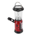 Radio Lantern Hand Crank USB Rechargeable Multi Functional AM FM Emergency Radio LED Flashlight for Camping Hiking Red
