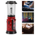 Radio Lantern Hand Crank USB Rechargeable Multi Functional AM FM Emergency Radio LED Flashlight for Camping Hiking Red