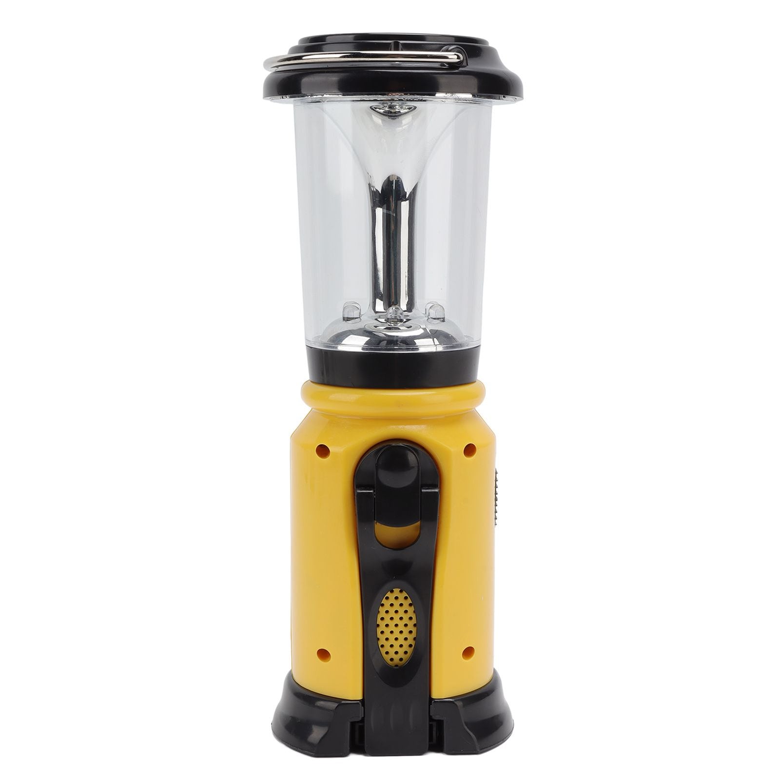 Radio Lantern Hand Crank USB Rechargeable Multi Functional AM FM Emergency Radio LED Flashlight for Camping Hiking Yellow