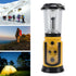 Radio Lantern Hand Crank USB Rechargeable Multi Functional AM FM Emergency Radio LED Flashlight for Camping Hiking Yellow