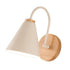 Corridor Wall Lamp Iron Lampshade Wall Mounted Curved Light for Bedroom Living Room Study Without Lamp Bulb White