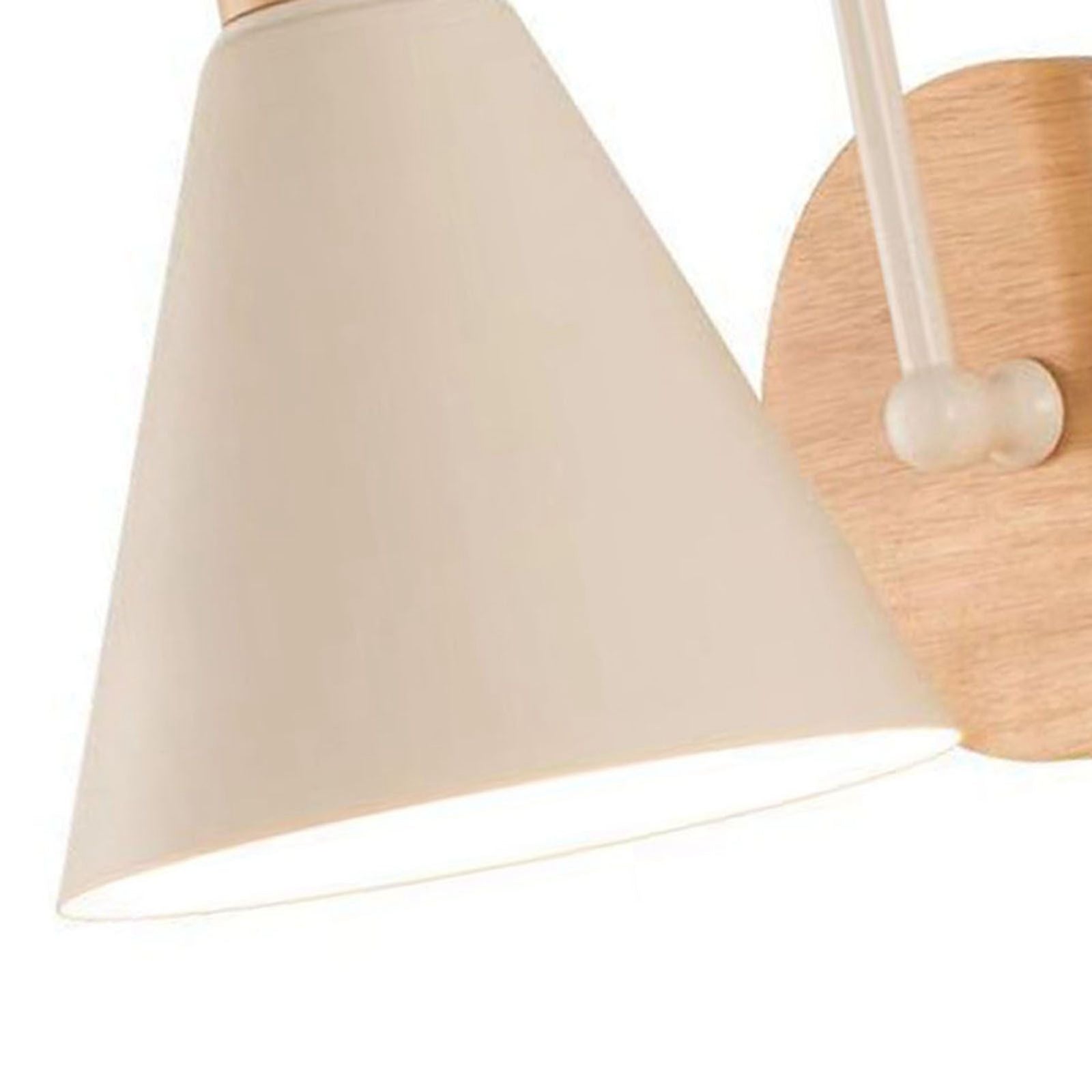 Corridor Wall Lamp Iron Lampshade Wall Mounted Curved Light for Bedroom Living Room Study Without Lamp Bulb White