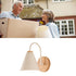 Corridor Wall Lamp Iron Lampshade Wall Mounted Curved Light for Bedroom Living Room Study Without Lamp Bulb White