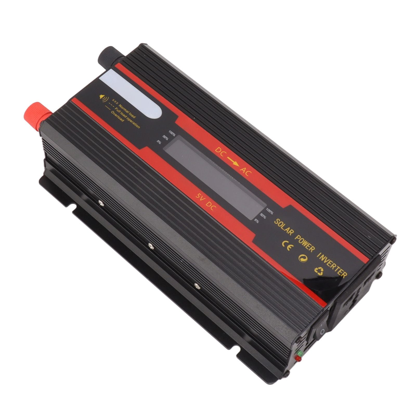 1000W Power Inverter Universal Dual Voltage 12V 24V‑220V Car Solar Power Inverter with LCD Display
