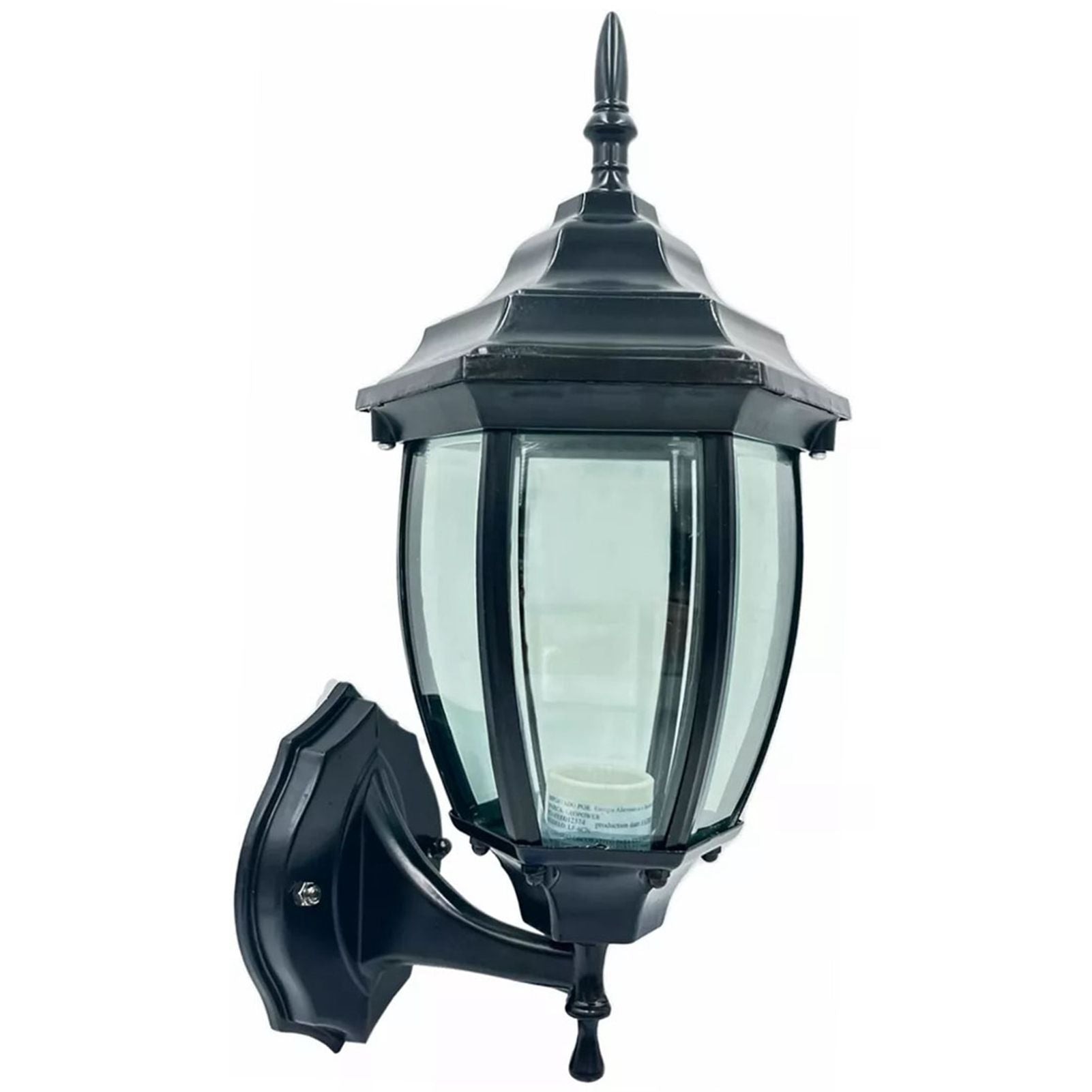 Hex Garden Wall Lamp Waterproof Outdoor Wall Light Corridor Courtyard Balcony Lamp Black