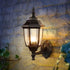 Hex Garden Wall Lamp Waterproof Outdoor Wall Light Corridor Courtyard Balcony Lamp Black