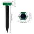 4Pcs Solar Mole Repellent Ultrasonic Outdoor Waterproof Sonic Deterrent Mole Stopper Rodent Gopher Chaser for Lawn Garden Yard Home