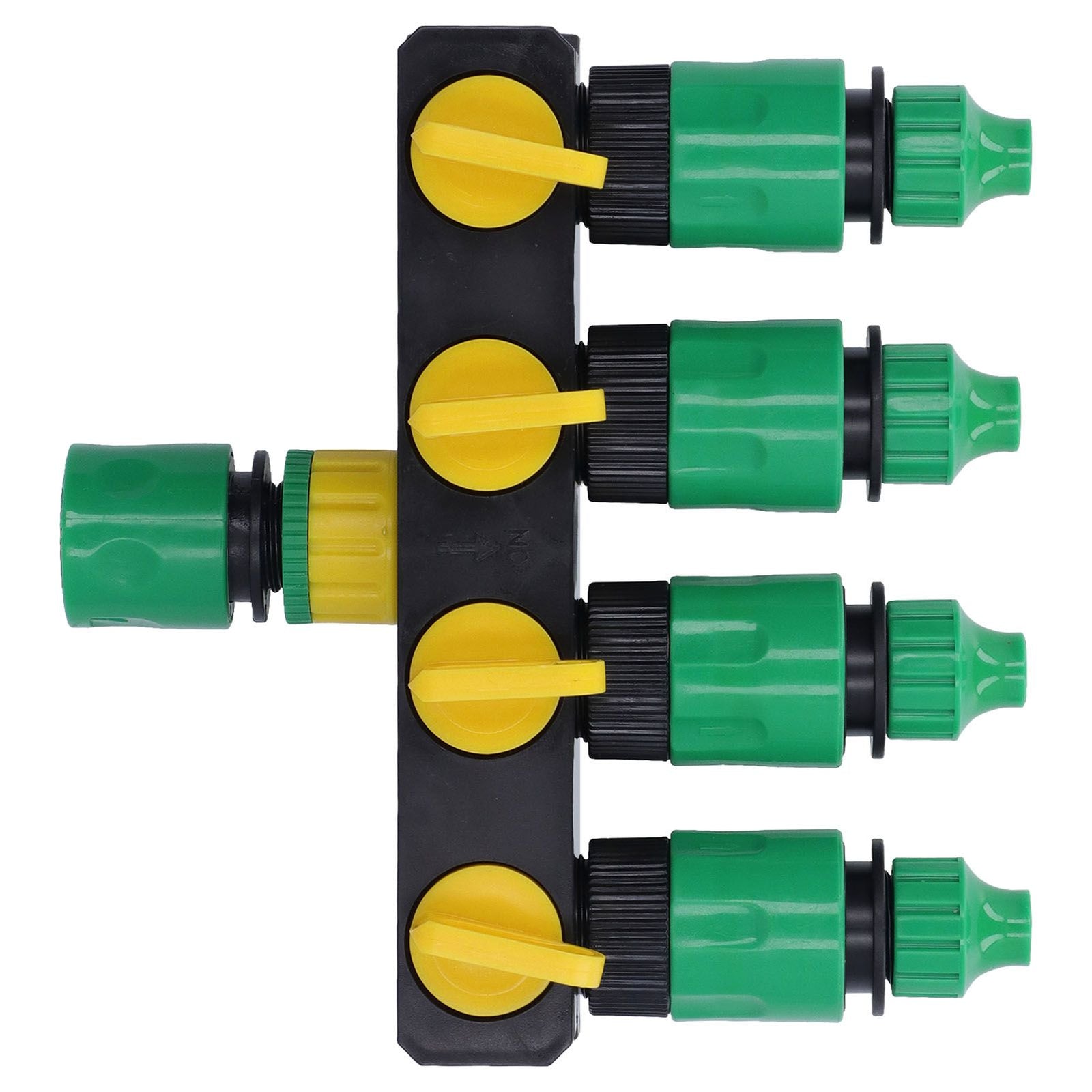 Water Hose Splitter ABS Material 4 Way Stainless Durable Garden Irrigation Faucet Splitter for Patio Farm