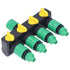 Water Hose Splitter ABS Material 4 Way Stainless Durable Garden Irrigation Faucet Splitter for Patio Farm
