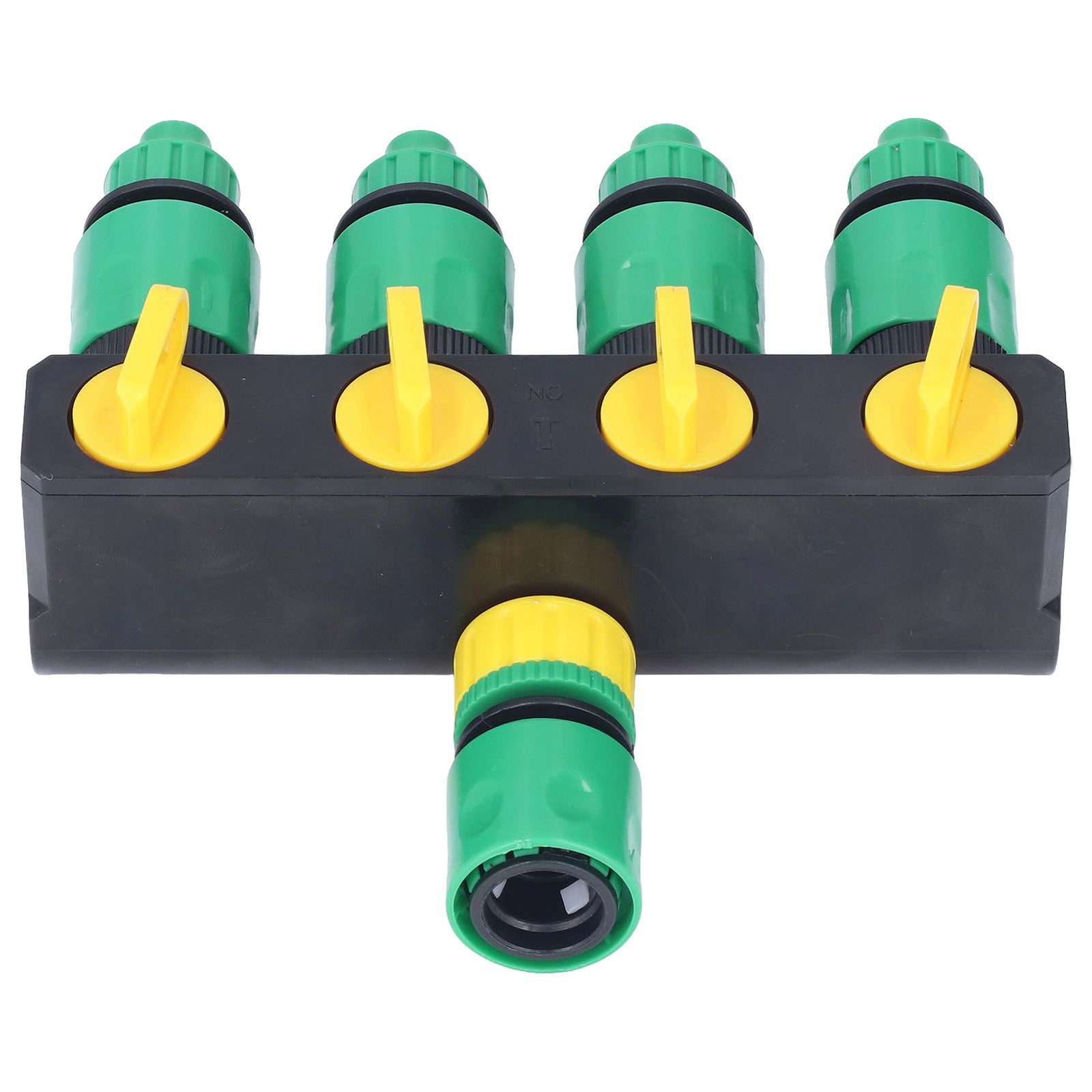 Water Hose Splitter ABS Material 4 Way Stainless Durable Garden Irrigation Faucet Splitter for Patio Farm