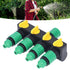 Water Hose Splitter ABS Material 4 Way Stainless Durable Garden Irrigation Faucet Splitter for Patio Farm