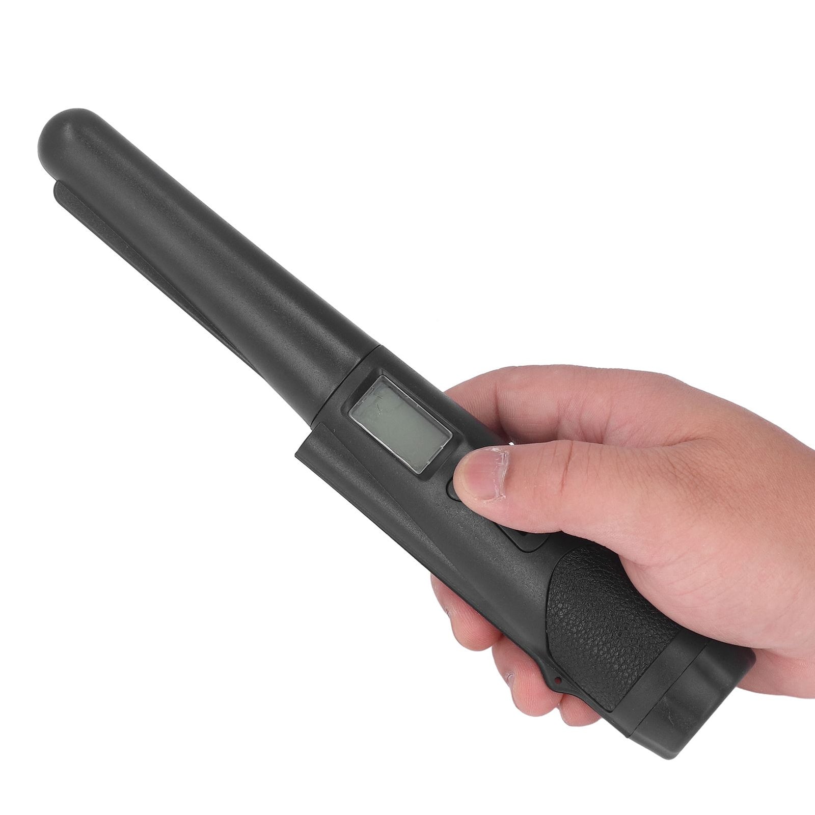 Metal Detector Professional High Sensitivity Portable Handheld Metal Detector with LCD Display Flashlight Function Black
