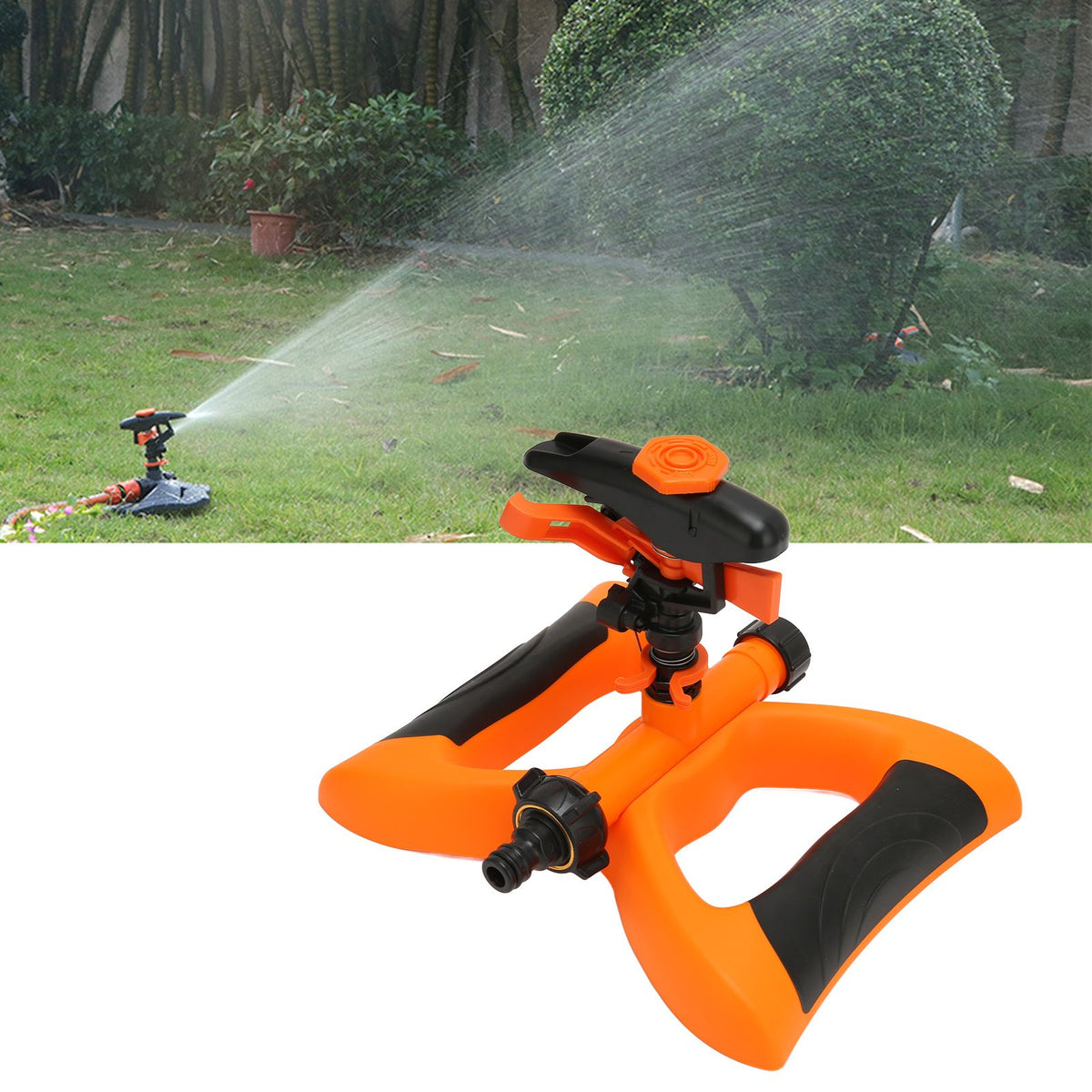 G3/4 Garden Plant Sprinkler Automatic Rotating Water Sprinkler Lawn Forest Irrigation System