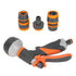 Garden Hose Nozzle Adjustable Ergonomic Tool Free Water Hose Nozzle Sprayer for Outdoor Car Washing Garden Irrigation