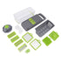Multifunctional Vegetable Cutter with Egg White Separator 6 Blades Garlic Grinder Tabletting Large Capacity Food Chopper