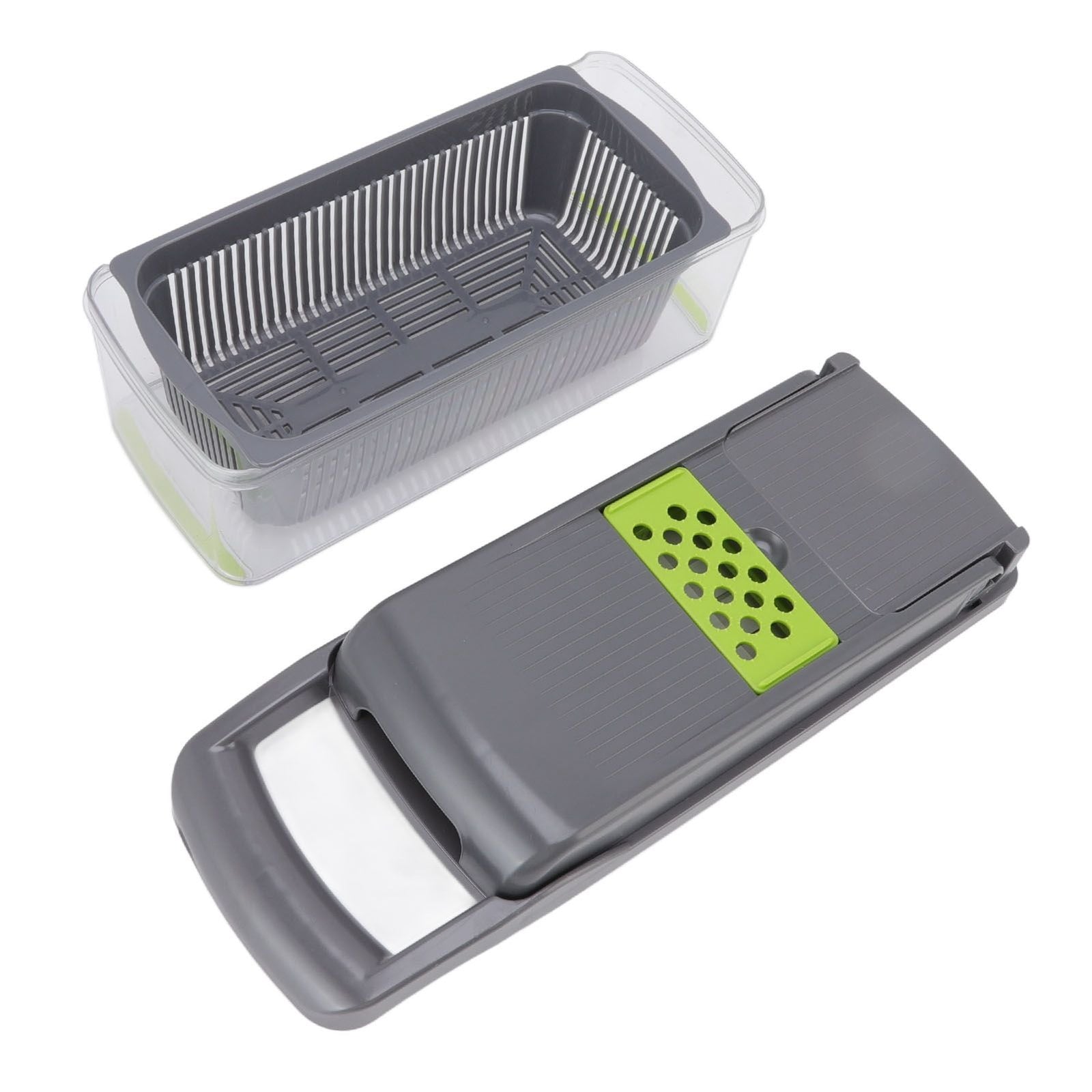 Multifunctional Vegetable Cutter with Egg White Separator 6 Blades Garlic Grinder Tabletting Large Capacity Food Chopper