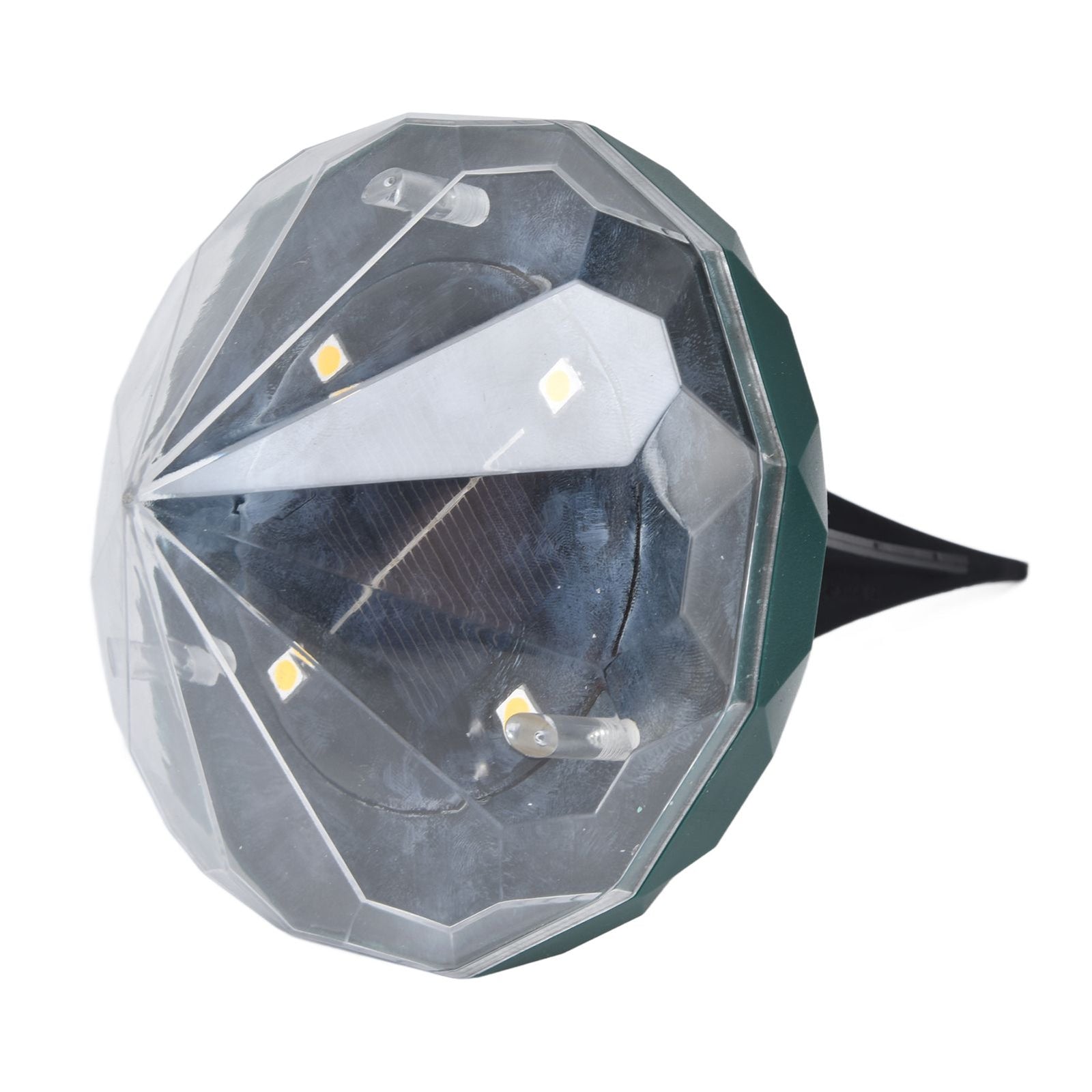 Solar Lawn Light Unique Diamond Design Waterproof LED Ground Insert Lamp for Courtyards Gardens Parks