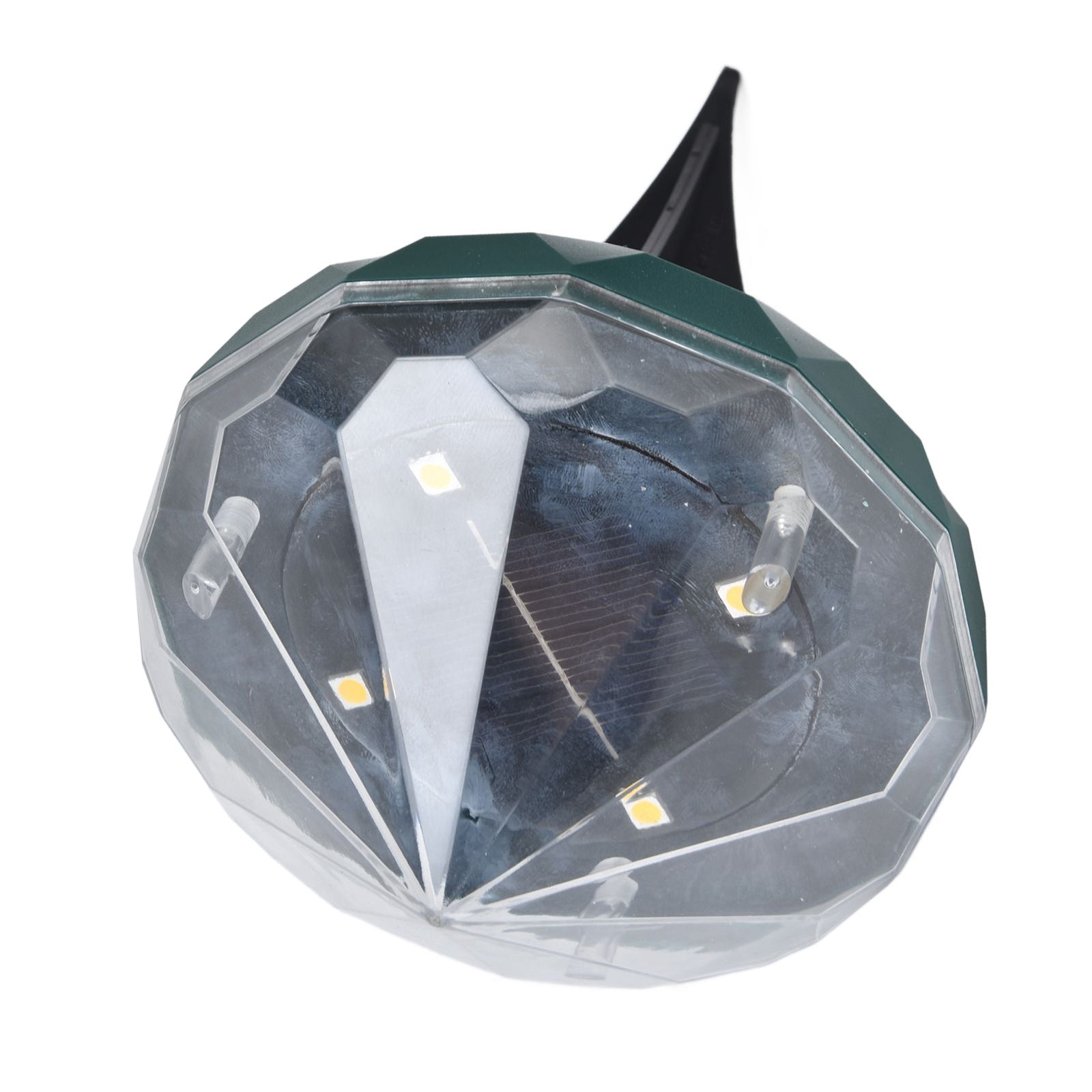 Solar Lawn Light Unique Diamond Design Waterproof LED Ground Insert Lamp for Courtyards Gardens Parks