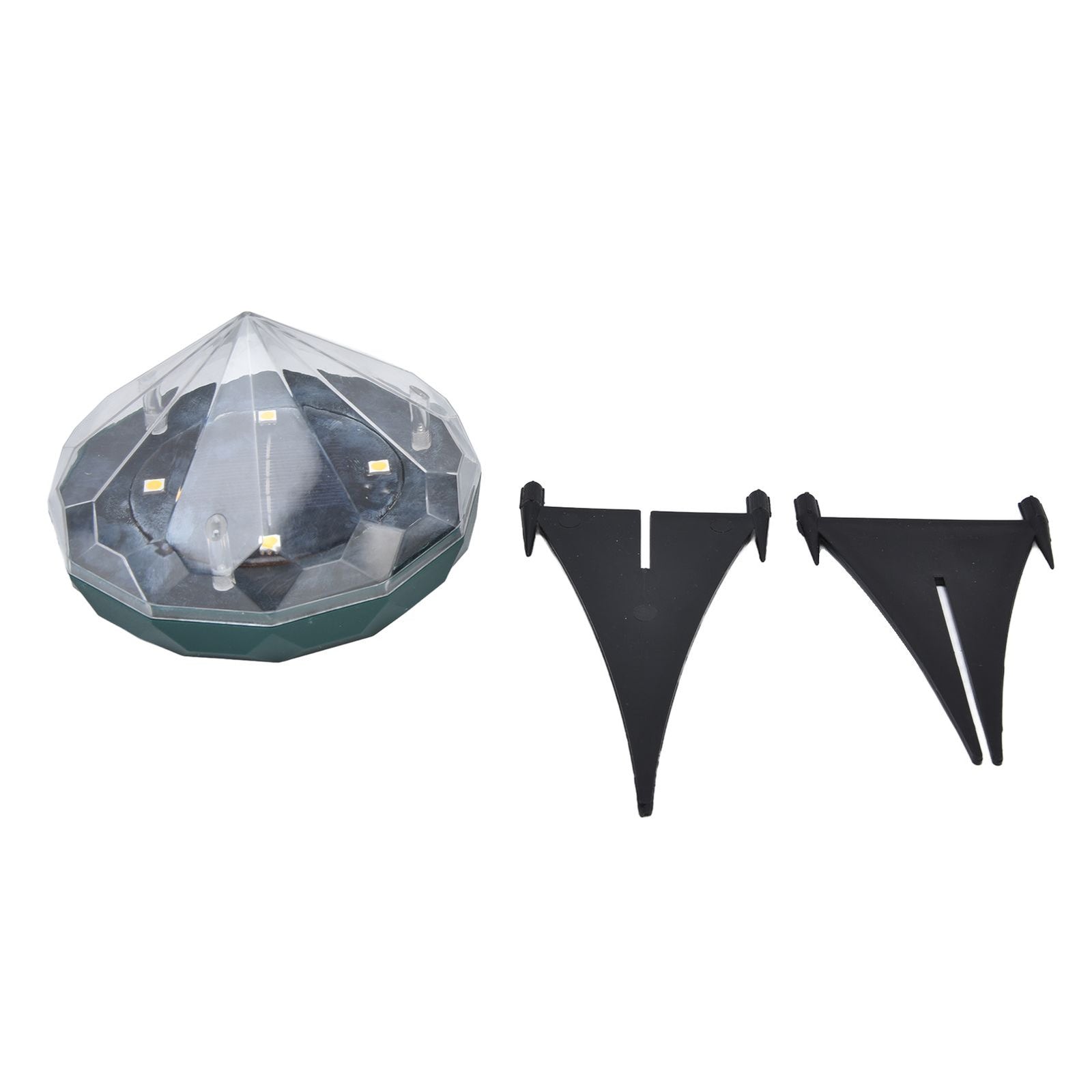 Solar Lawn Light Unique Diamond Design Waterproof LED Ground Insert Lamp for Courtyards Gardens Parks