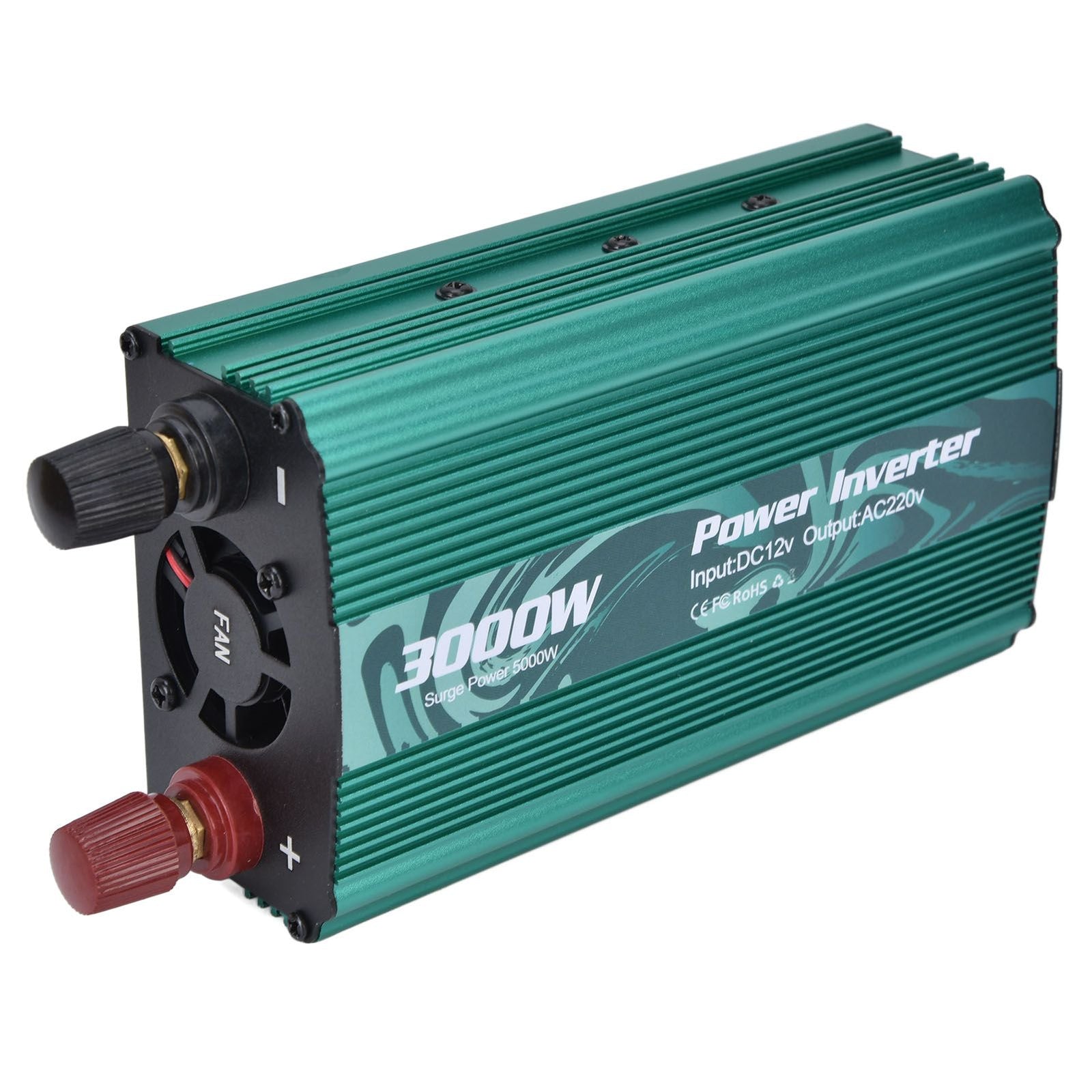 3000W Inverter Safe Modified Sine Wave Intelligent Power Converter for Refrigerator Induction Cooker DC12V to AC220V