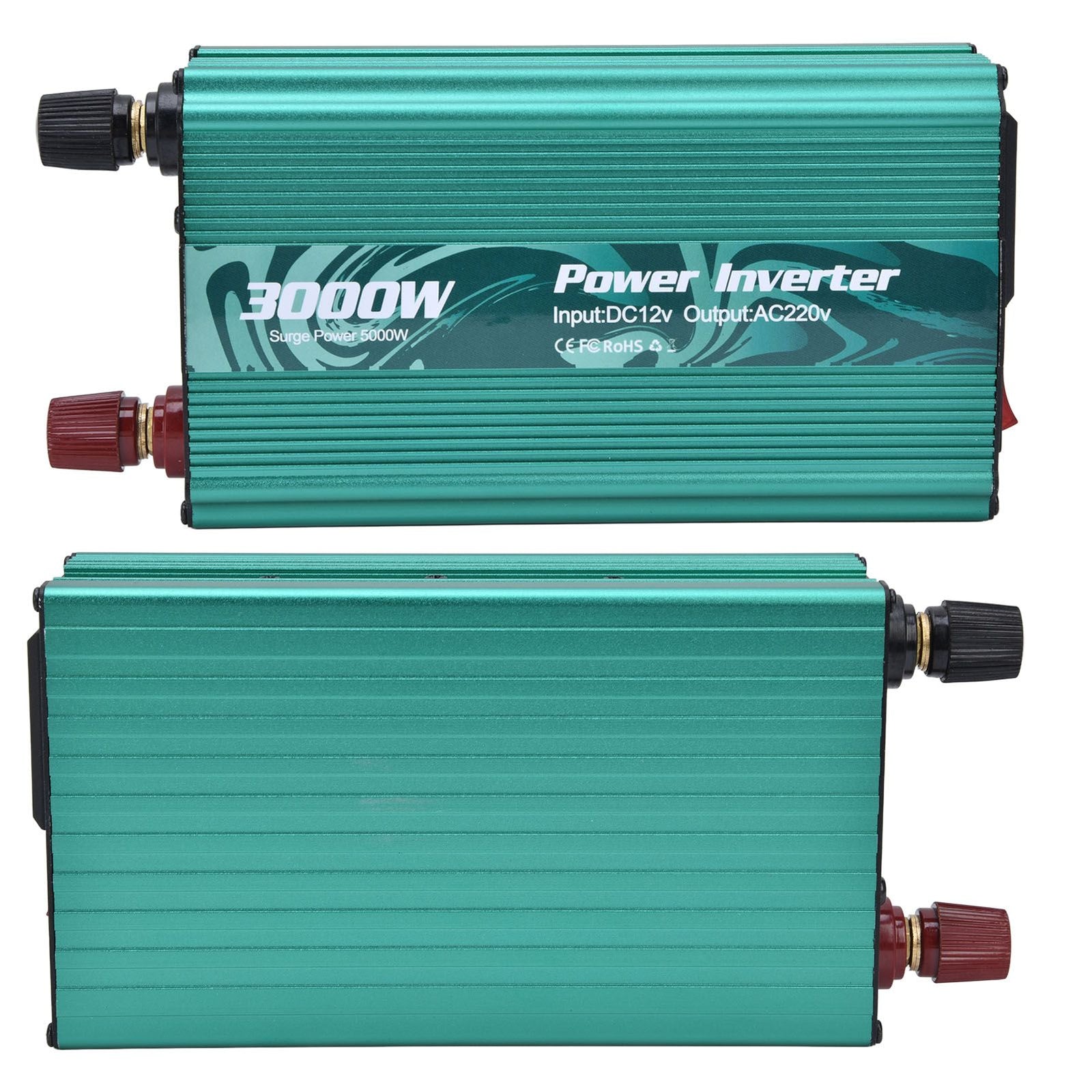 3000W Inverter Safe Modified Sine Wave Intelligent Power Converter for Refrigerator Induction Cooker DC12V to AC220V