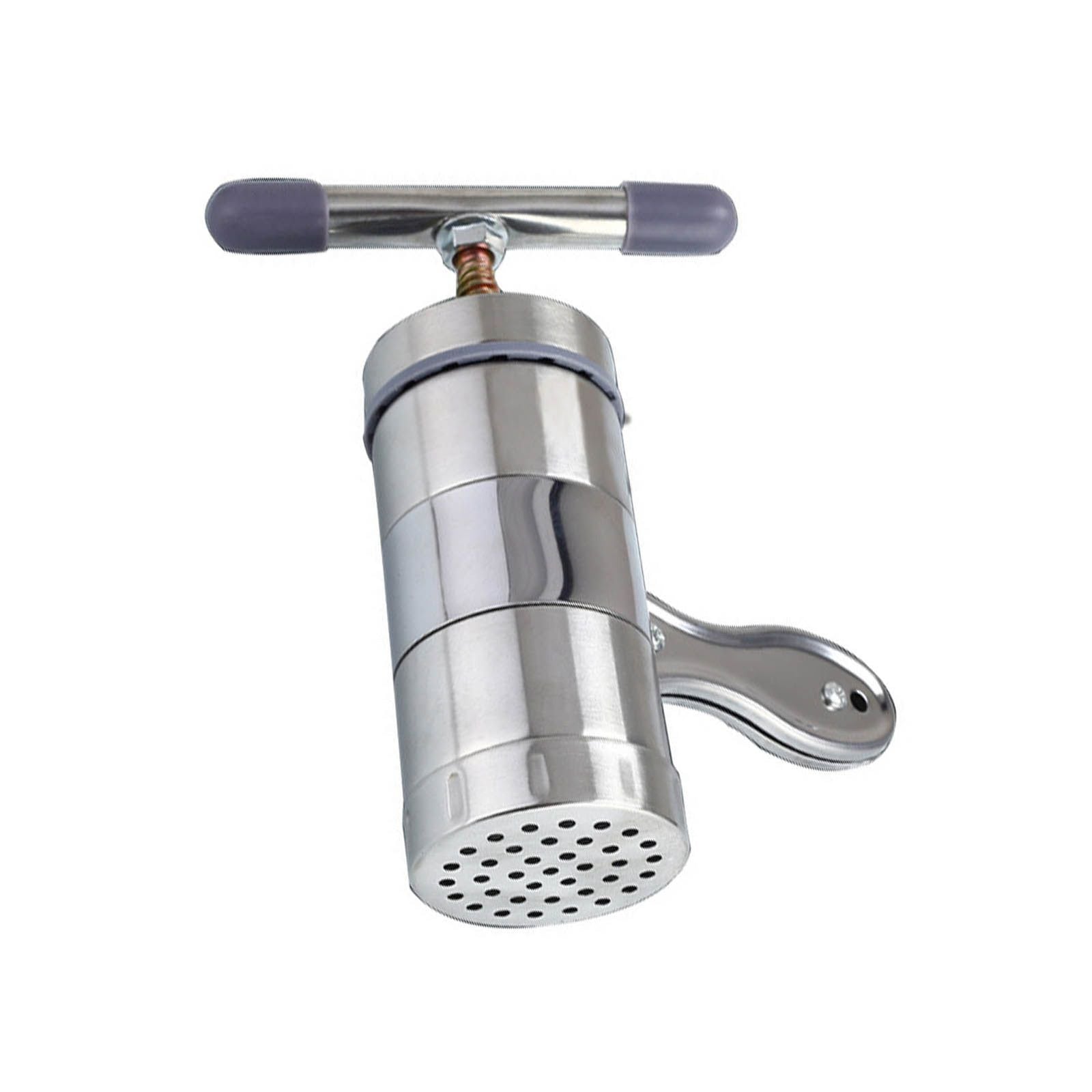 Manual Press Pasta Machine Stainless Steel Hand Wringing Noodles Making Machine with 5 Noodle Mould