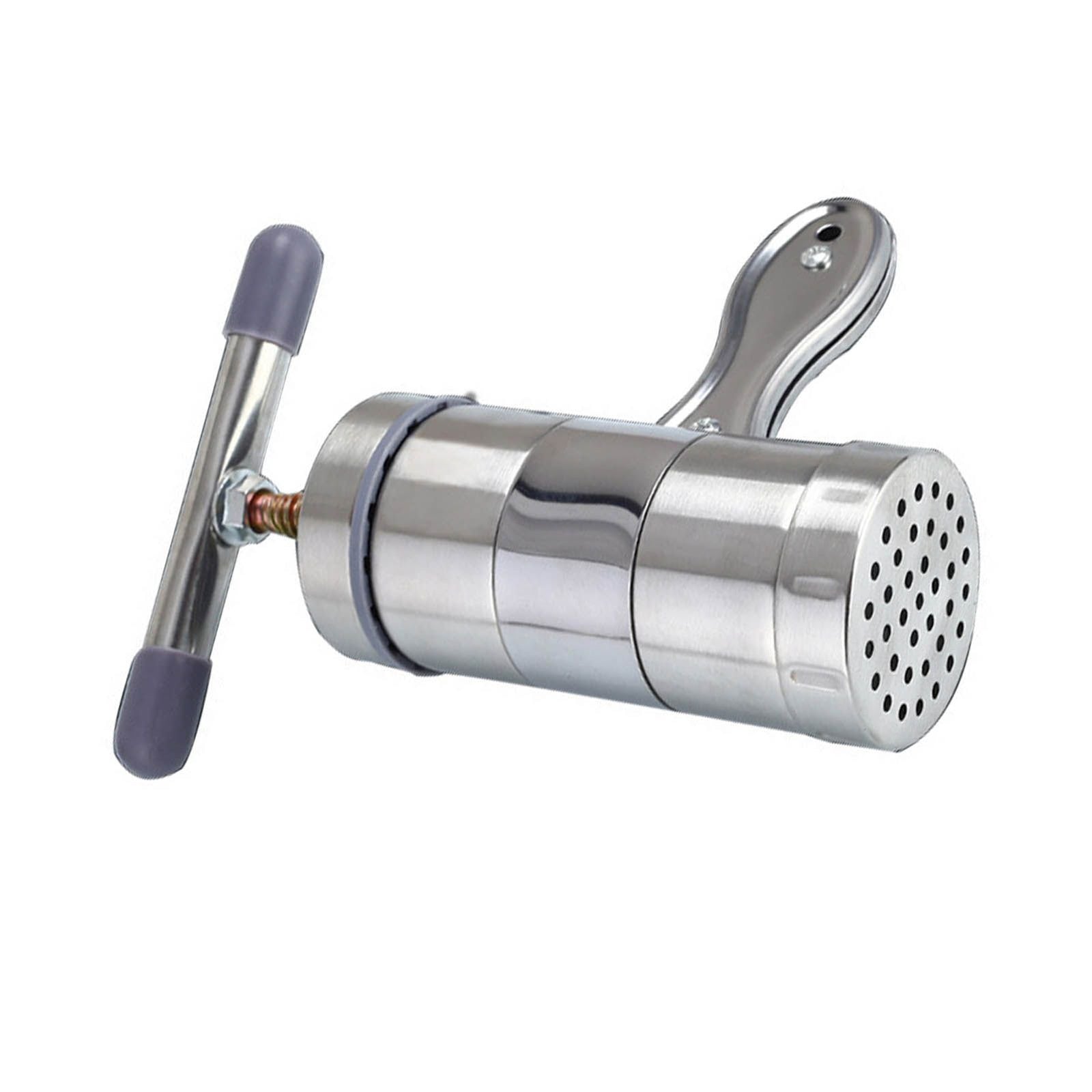 Manual Press Pasta Machine Stainless Steel Hand Wringing Noodles Making Machine with 5 Noodle Mould