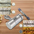 Manual Press Pasta Machine Stainless Steel Hand Wringing Noodles Making Machine with 5 Noodle Mould