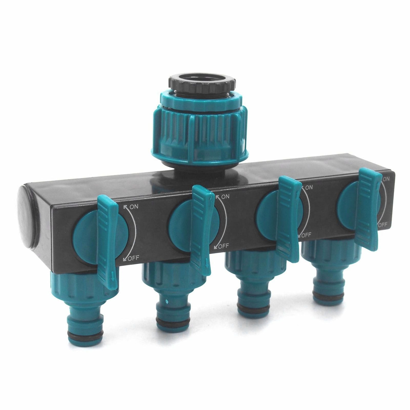 4 Way Water Splitter Garden Irrigation Watering Adapter Hose Connector for Garden Watering Lawn Maintenance European Faucet