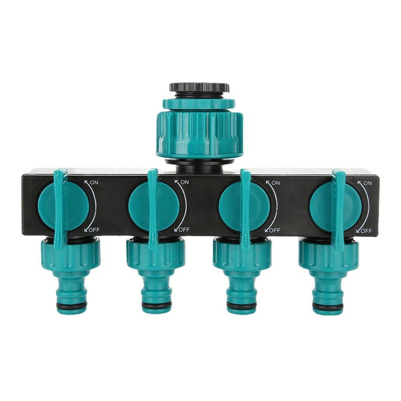 4 Way Water Splitter Garden Irrigation Watering Adapter Hose Connector for Garden Watering Lawn Maintenance European Faucet