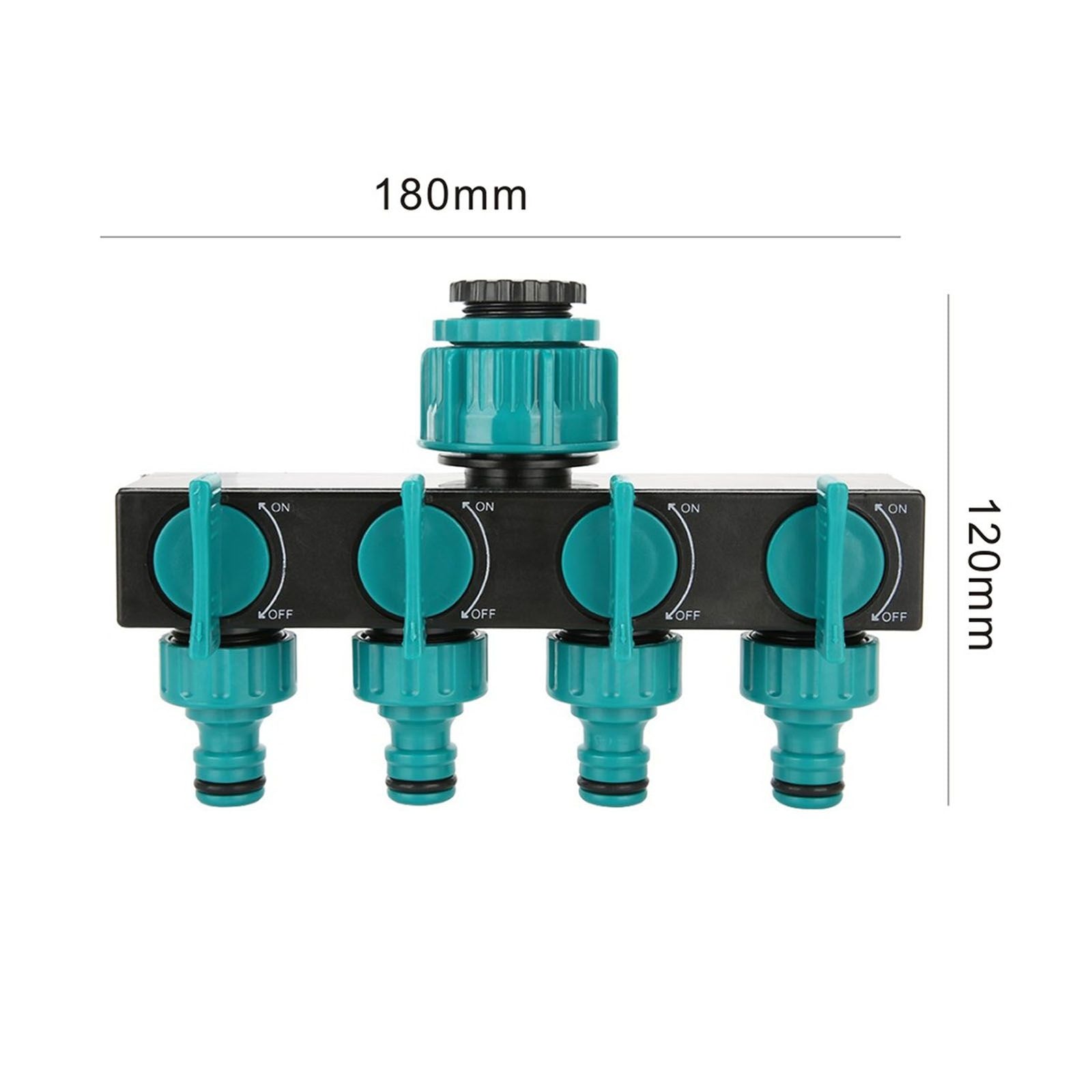 4 Way Water Splitter Garden Irrigation Watering Adapter Hose Connector for Garden Watering Lawn Maintenance European Faucet